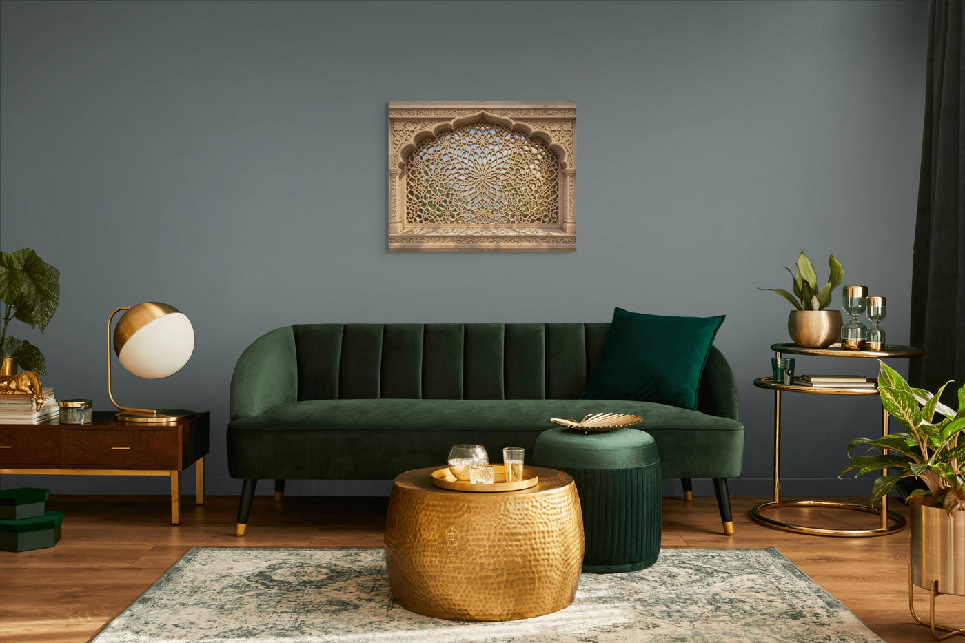 Akbari Star Jali Canvas  – Mughal Geometric Wall Art — view 7