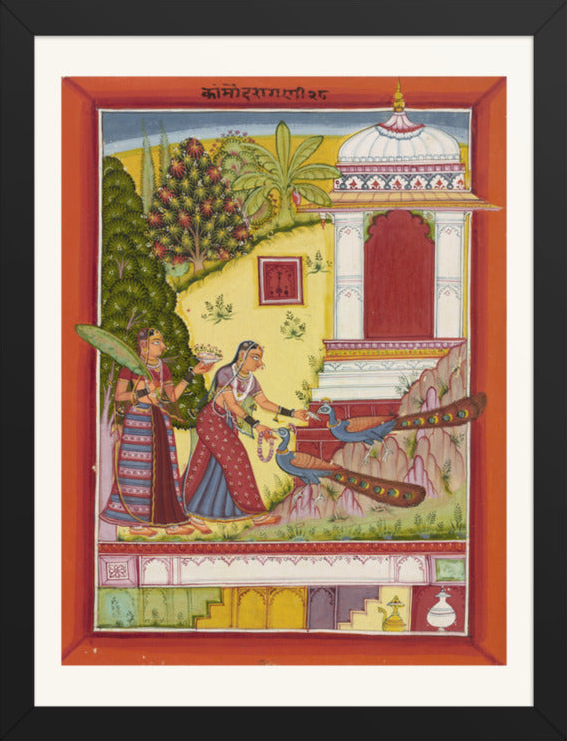 Kanrod Ragini — Ragamala Folio — Restored Rajput Wall Art — view 8