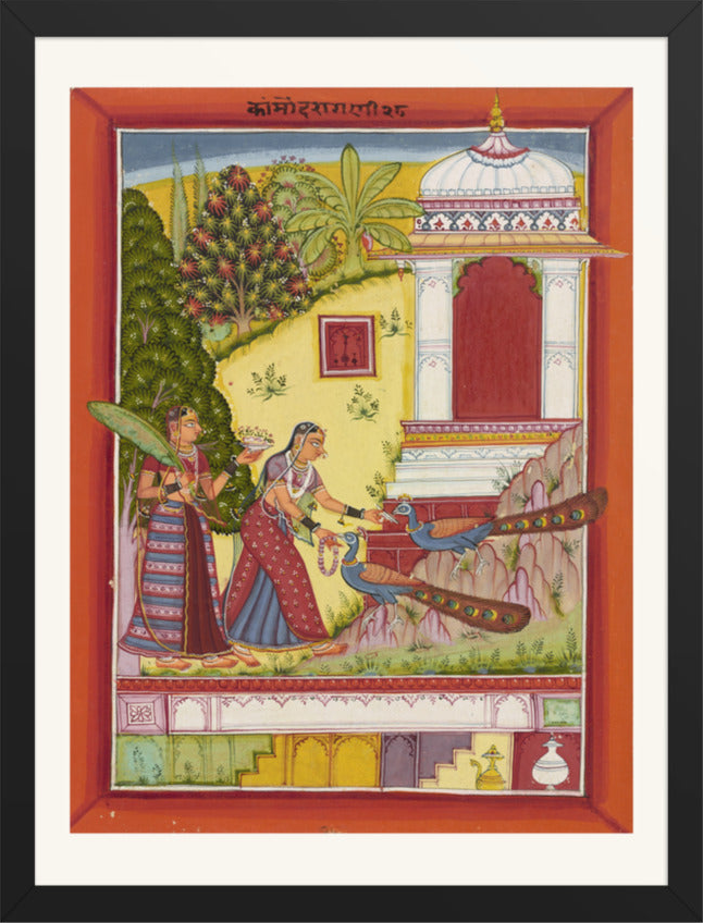 Kanrod Ragini — Ragamala Folio — Restored Rajput Wall Art — view 9