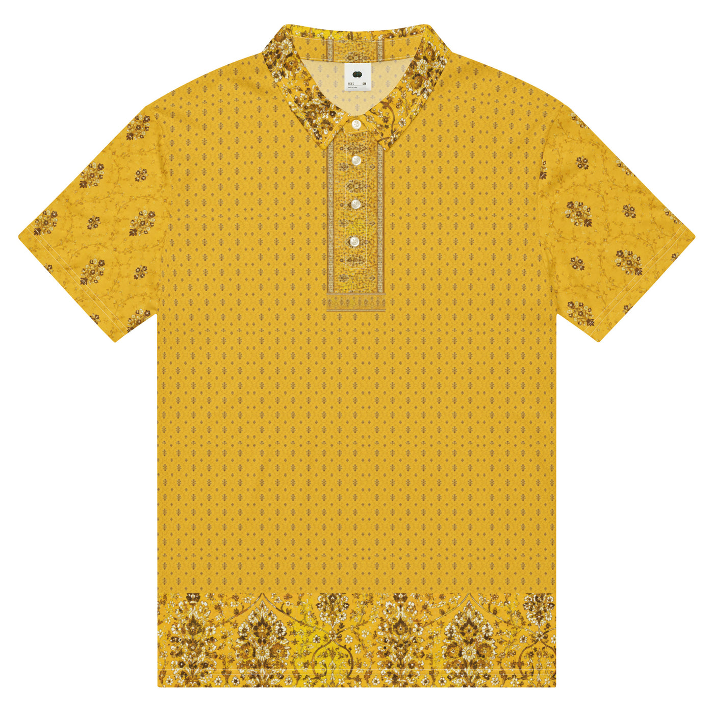 The Jahangir Jama Polo — Mughal slim fit polo — view 1