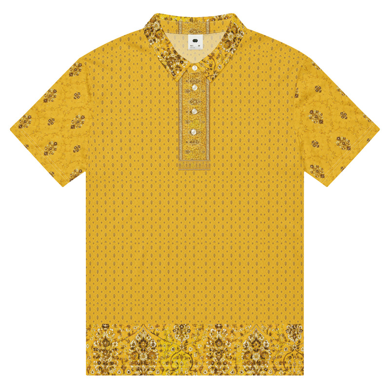 The Jahangir Jama Polo — Mughal slim fit polo