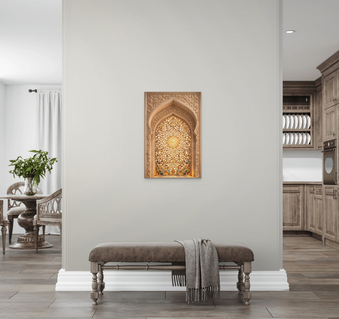 Mughal Jali Window Canvas — view 7