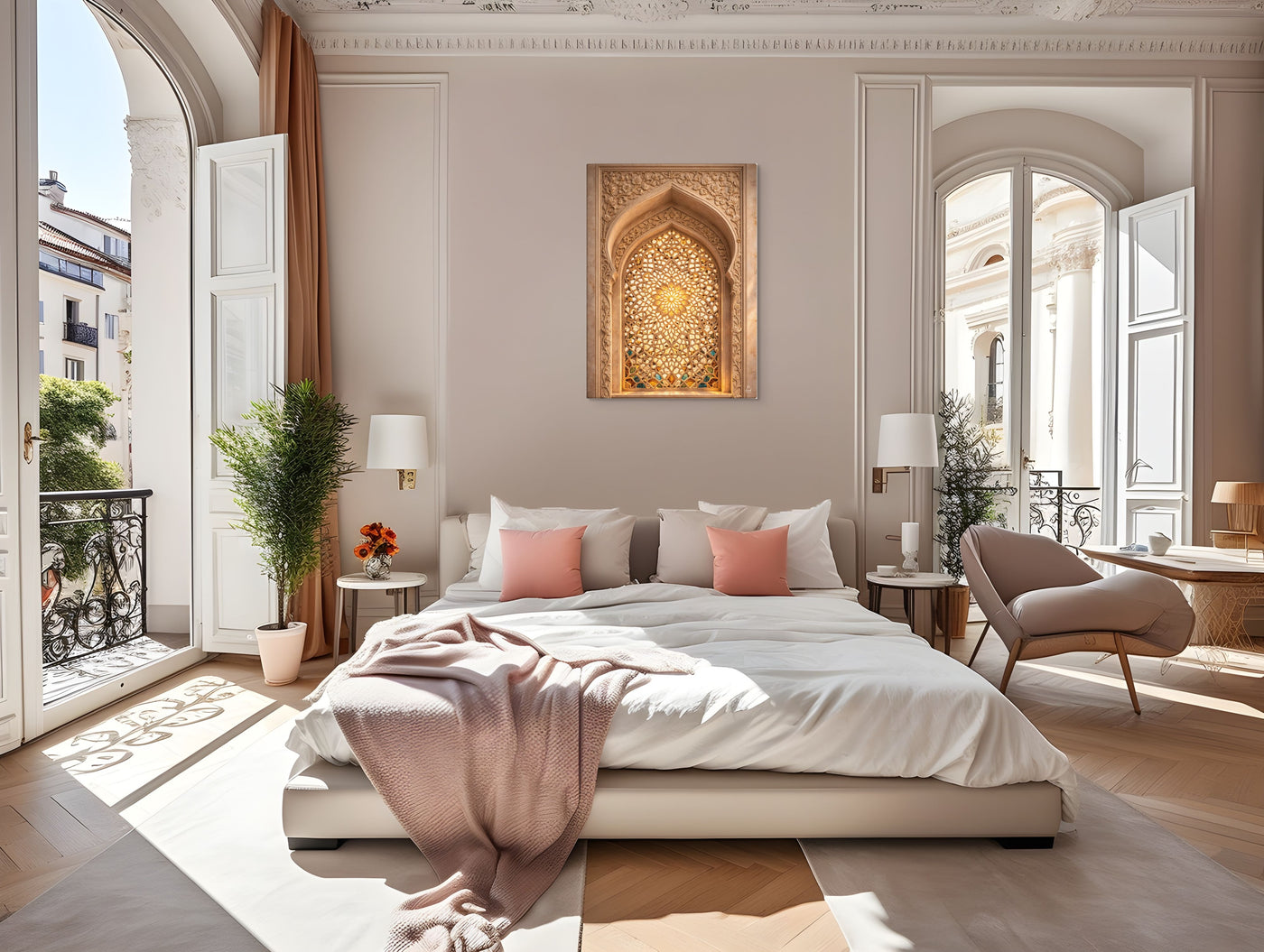 Mughal Jali Window Canvas — view 13