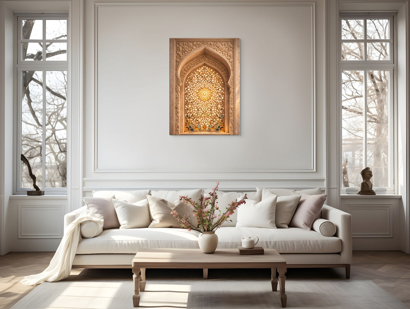 Mughal Jali Window Canvas — view 4