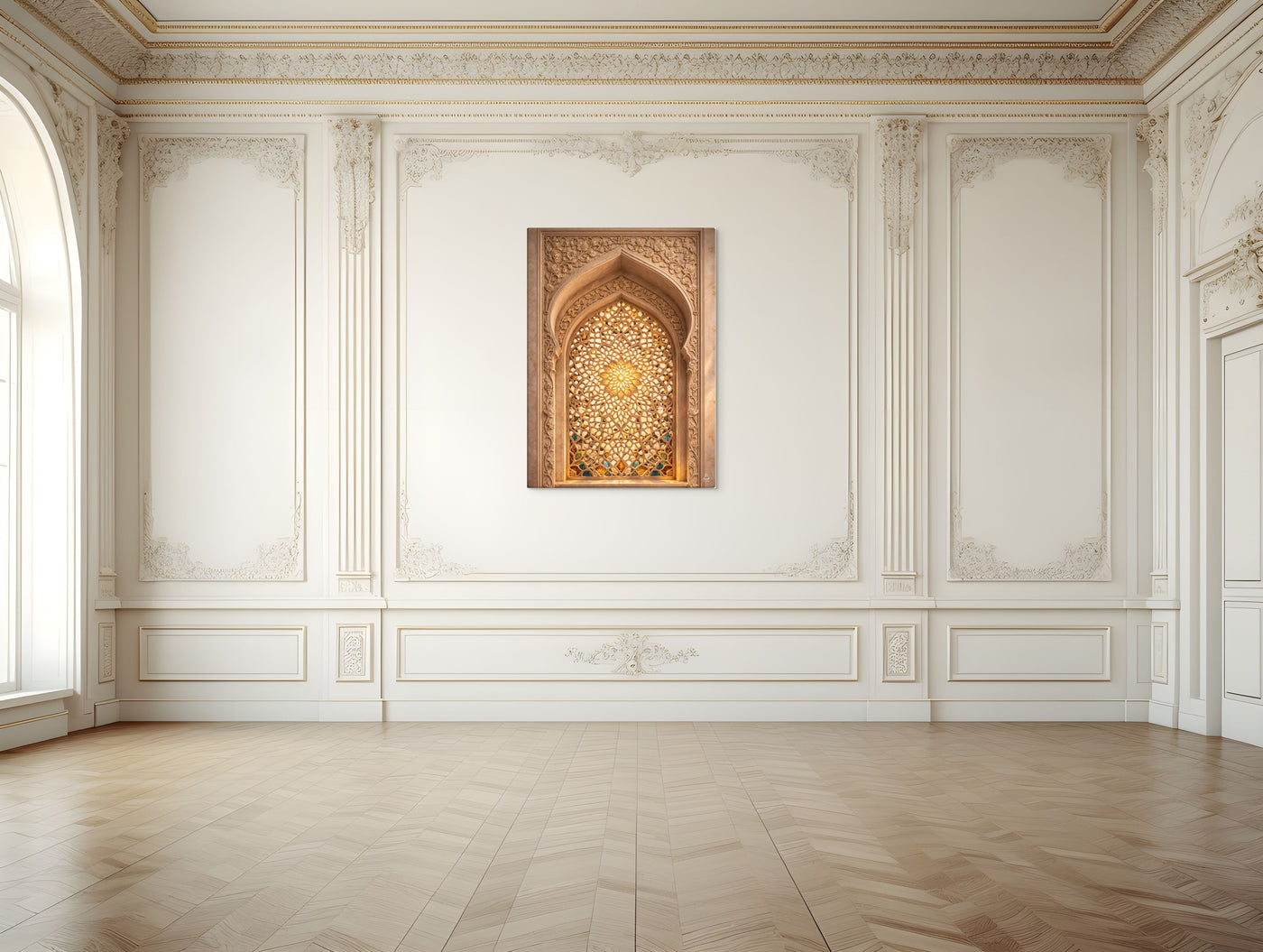 Mughal Jali Window Canvas — view 6