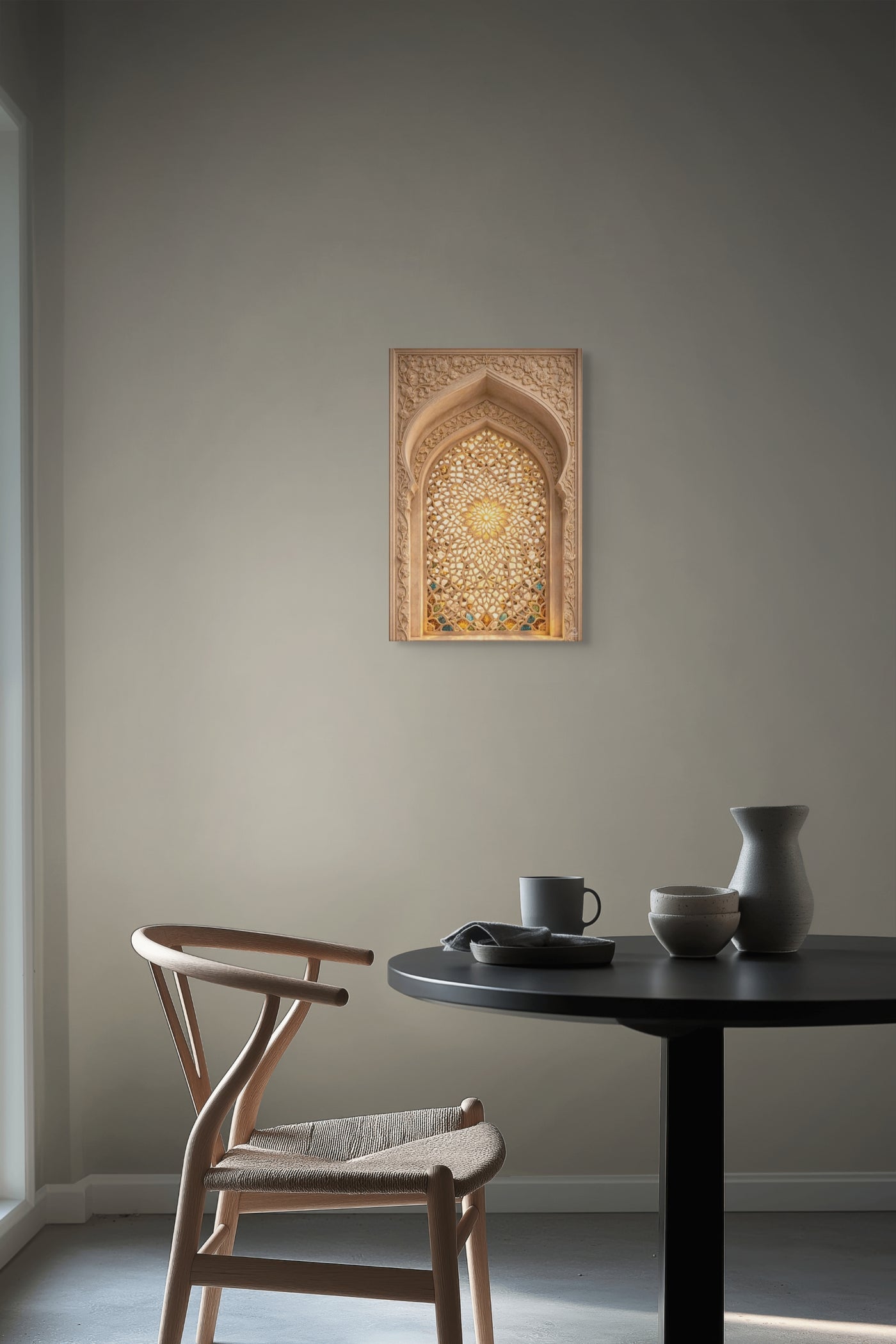 Mughal Jali Window Canvas — view 8