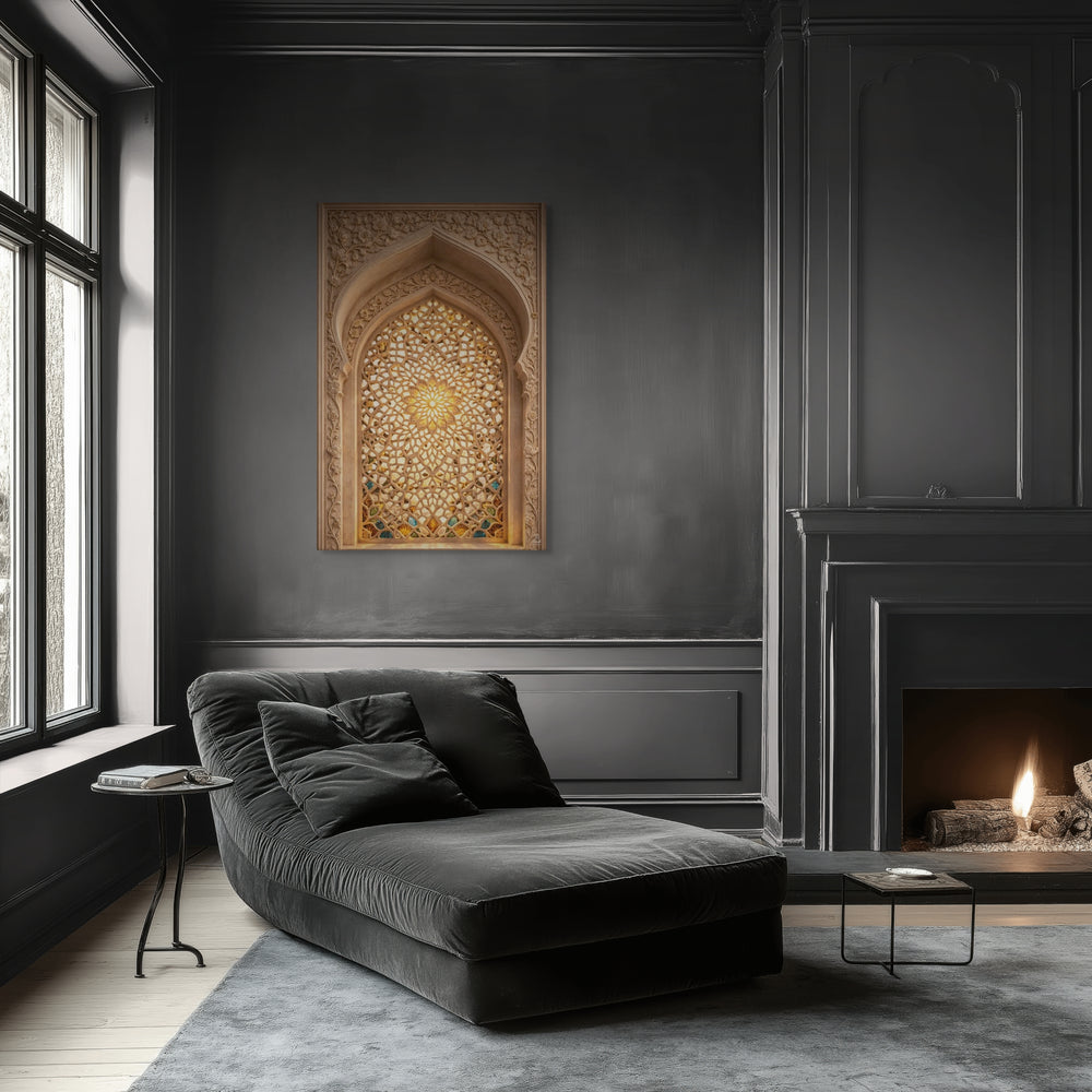 Mughal Jali Window Canvas — view 12