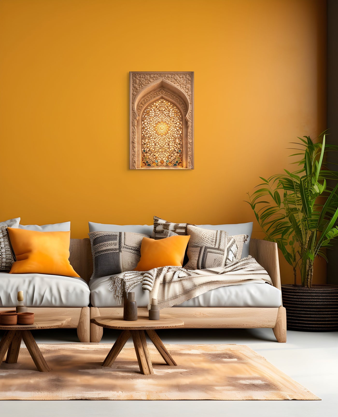 Mughal Jali Window Canvas — view 11