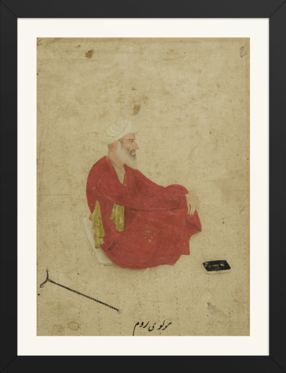 Portrait of Mulla Shah Badakhshi — Restored Mughal Wall Art — view 8