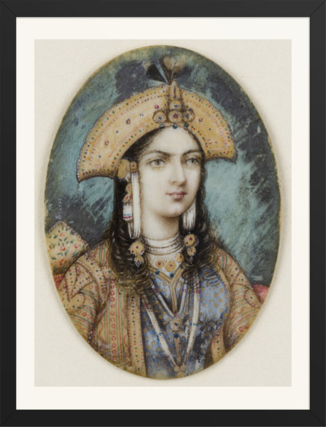 Portrait of Mumtaz Mahal — Restored Mughal Wall Art — view 12