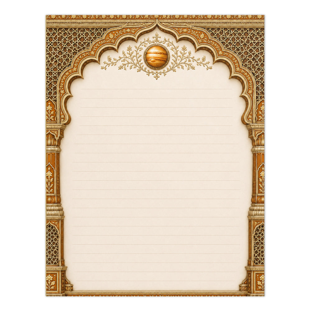 Mughal Jharokha Notepad - Akbar Court Colours — view 12