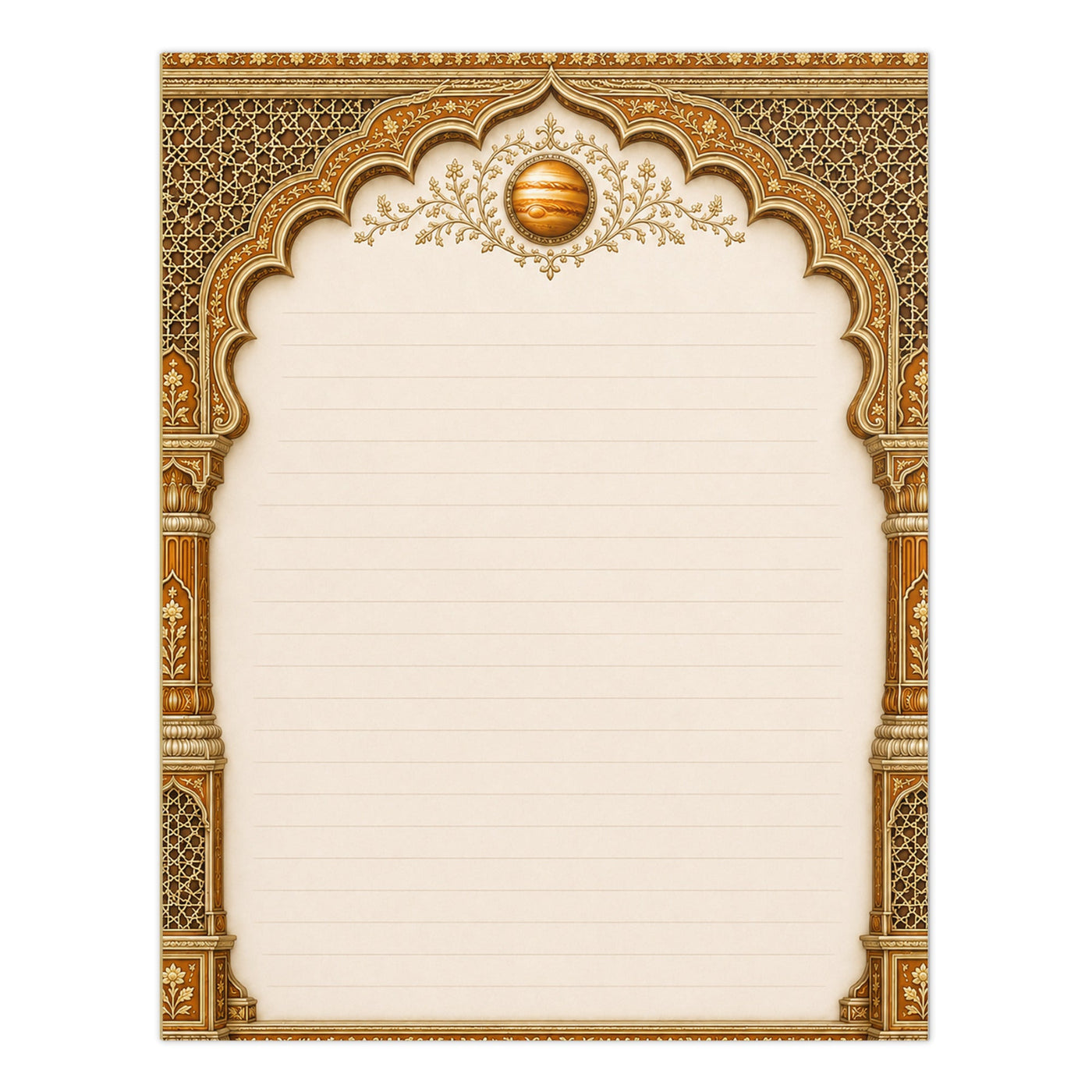 Mughal Jharokha Notepad - Akbar Court Colours — view 16