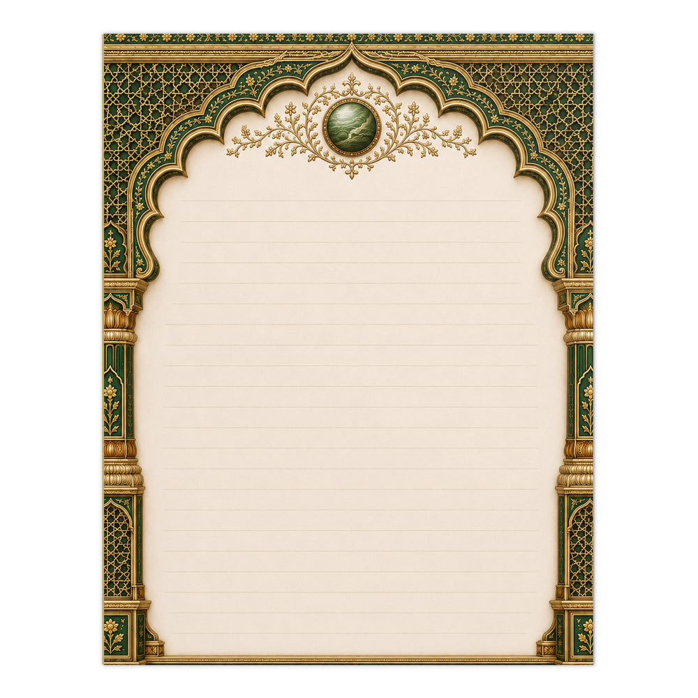 Mughal Jharokha Notepad - Akbar Court Colours — view 13