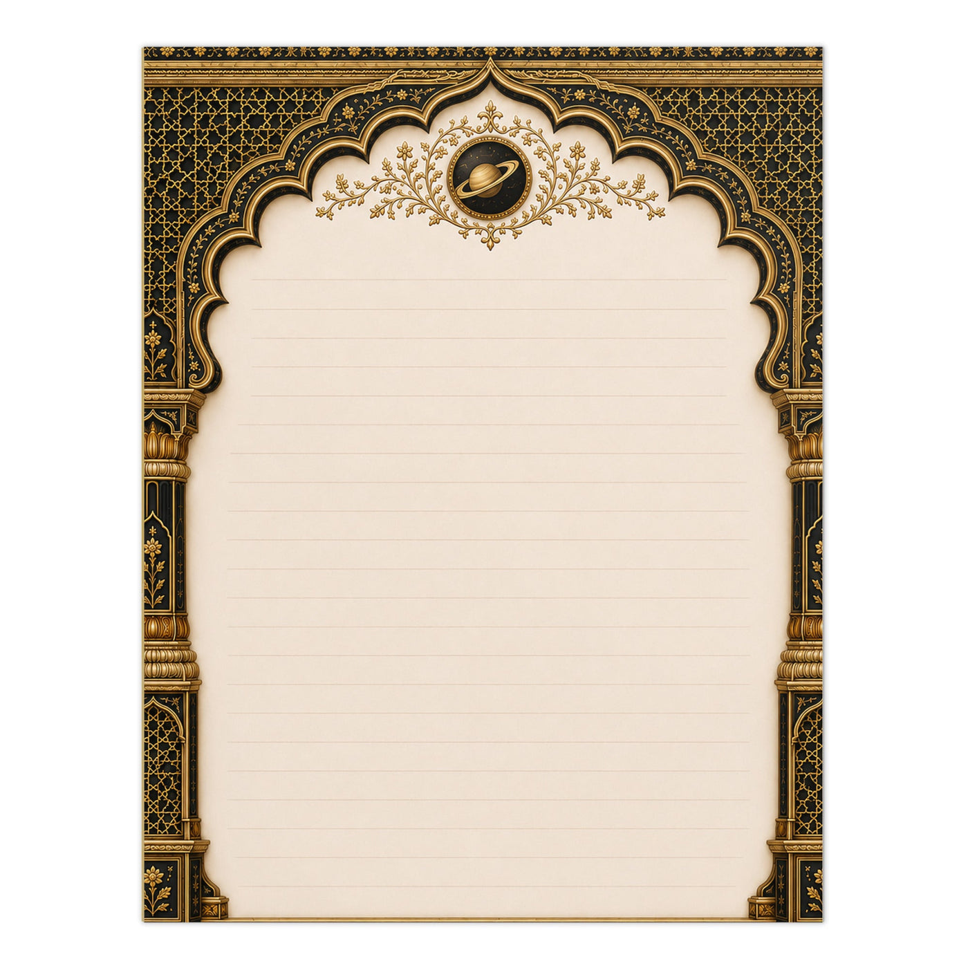 Mughal Jharokha Notepad - Akbar Court Colours — view 20