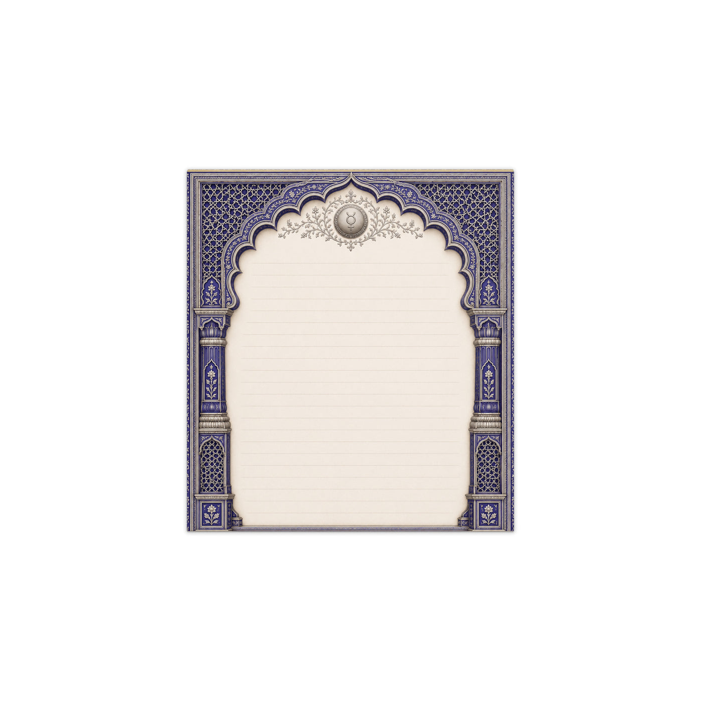 Mughal Jharokha Notepad - Akbar Court Colours — view 4