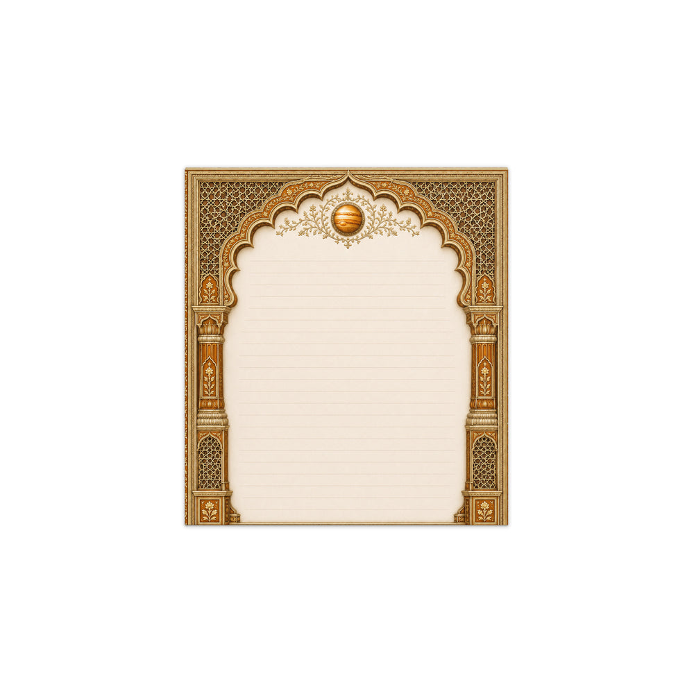 Mughal Jharokha Notepad - Akbar Court Colours — view 5