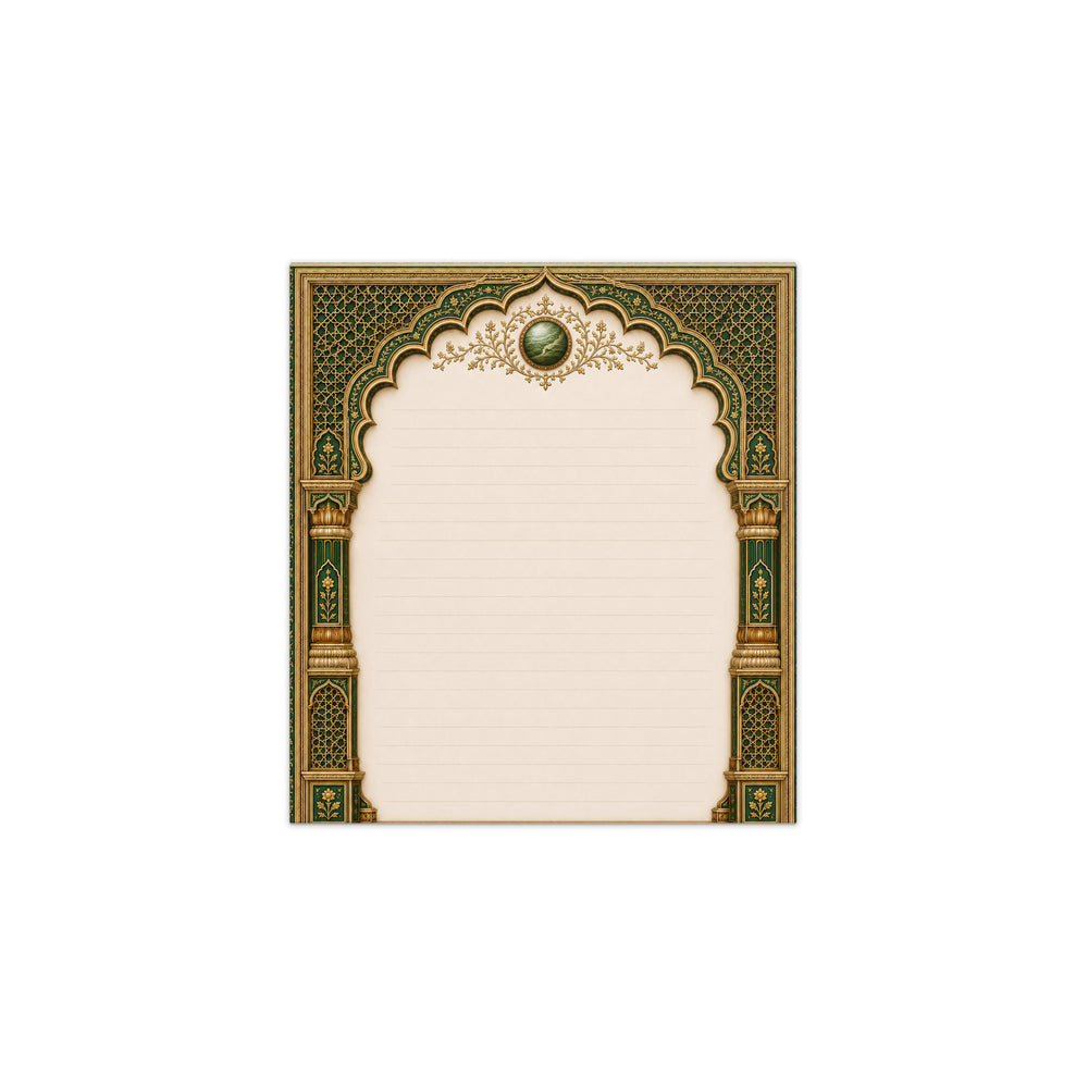 Mughal Jharokha Notepad - Akbar Court Colours — view 6