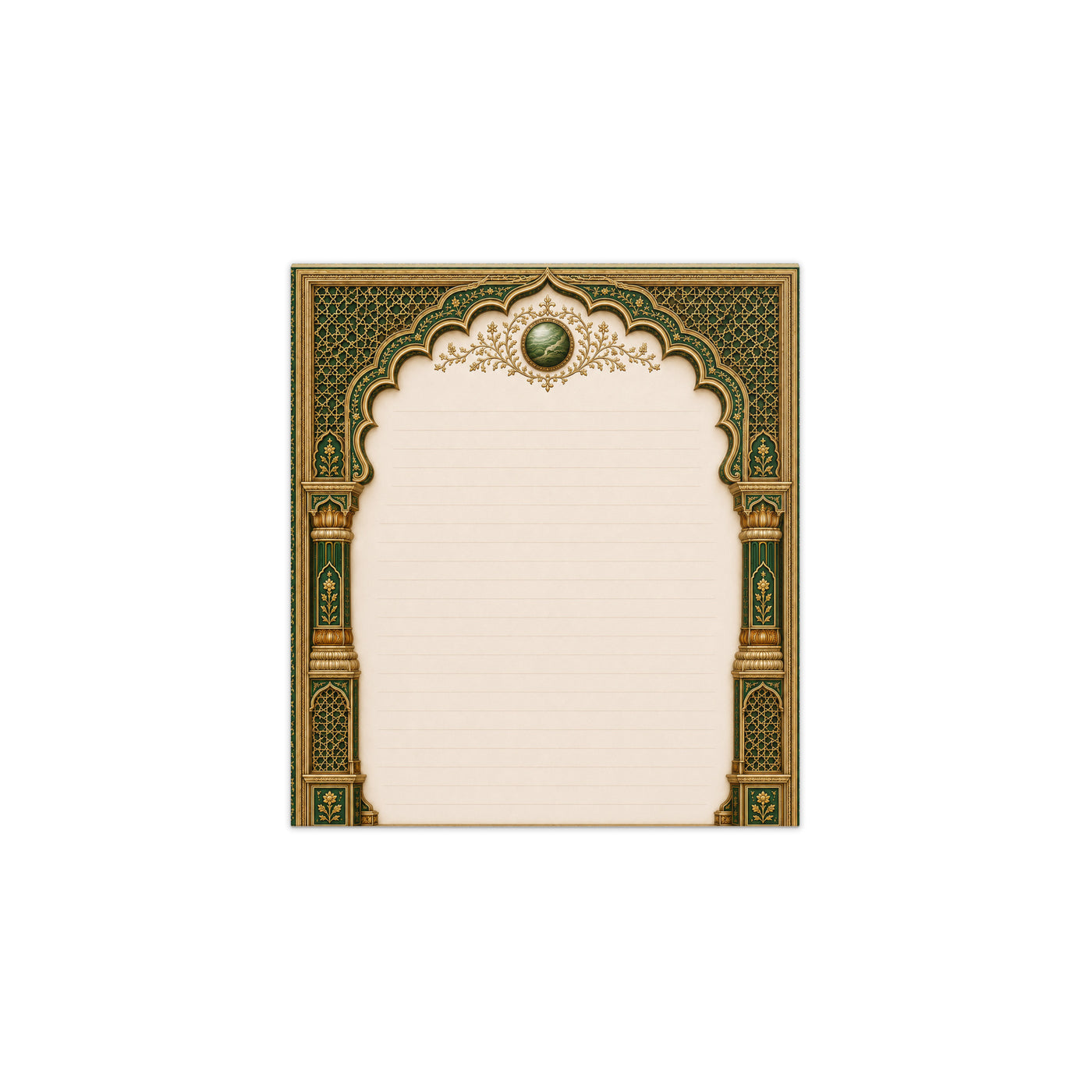 Mughal Jharokha Notepad - Akbar Court Colours — view 6
