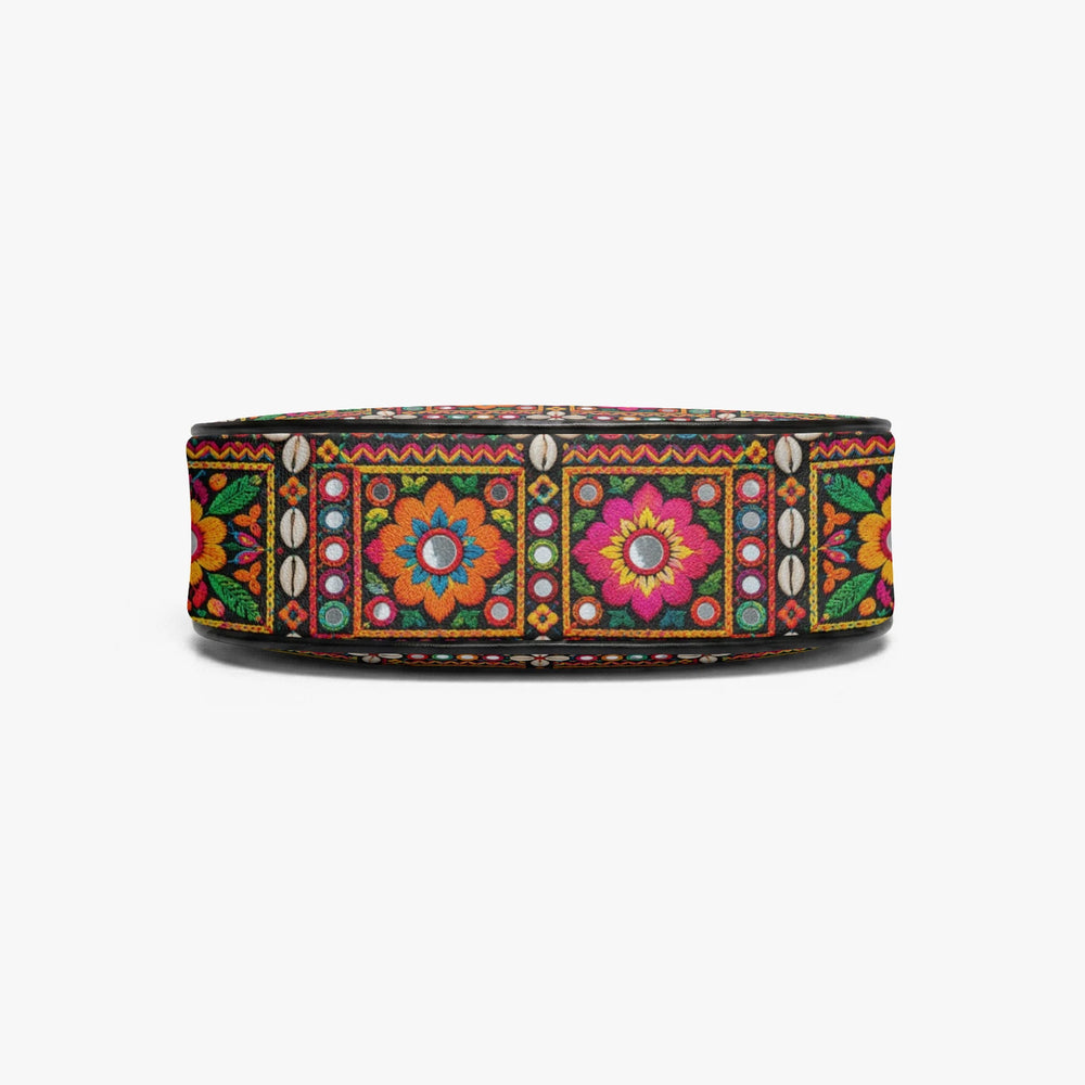 Kutch Mirror-Work — Multicolour Crescent Shoulder Bag — view 8