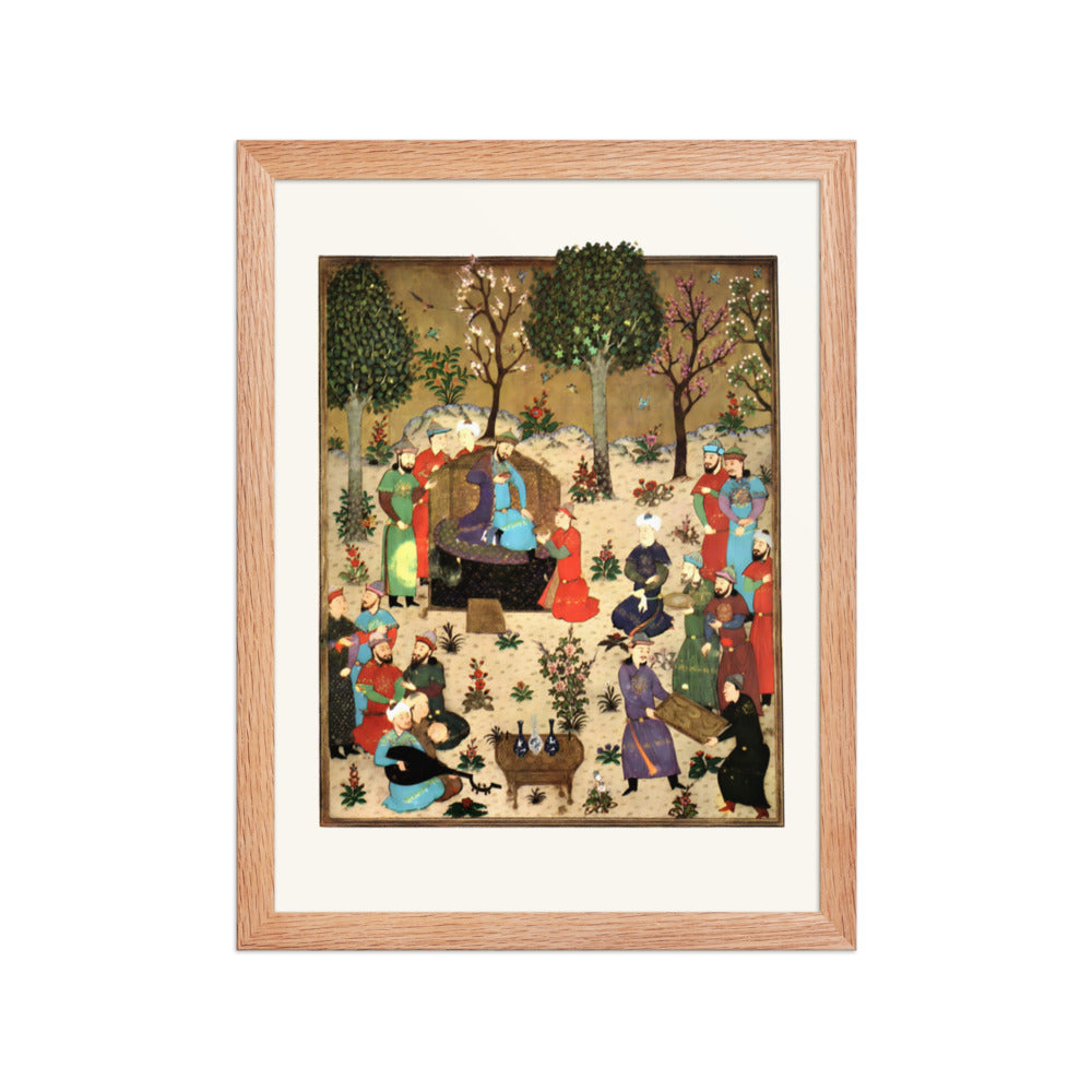 A Royal Court — Baysunghur’s Shahnama | Restored Persian Miniature — view 3