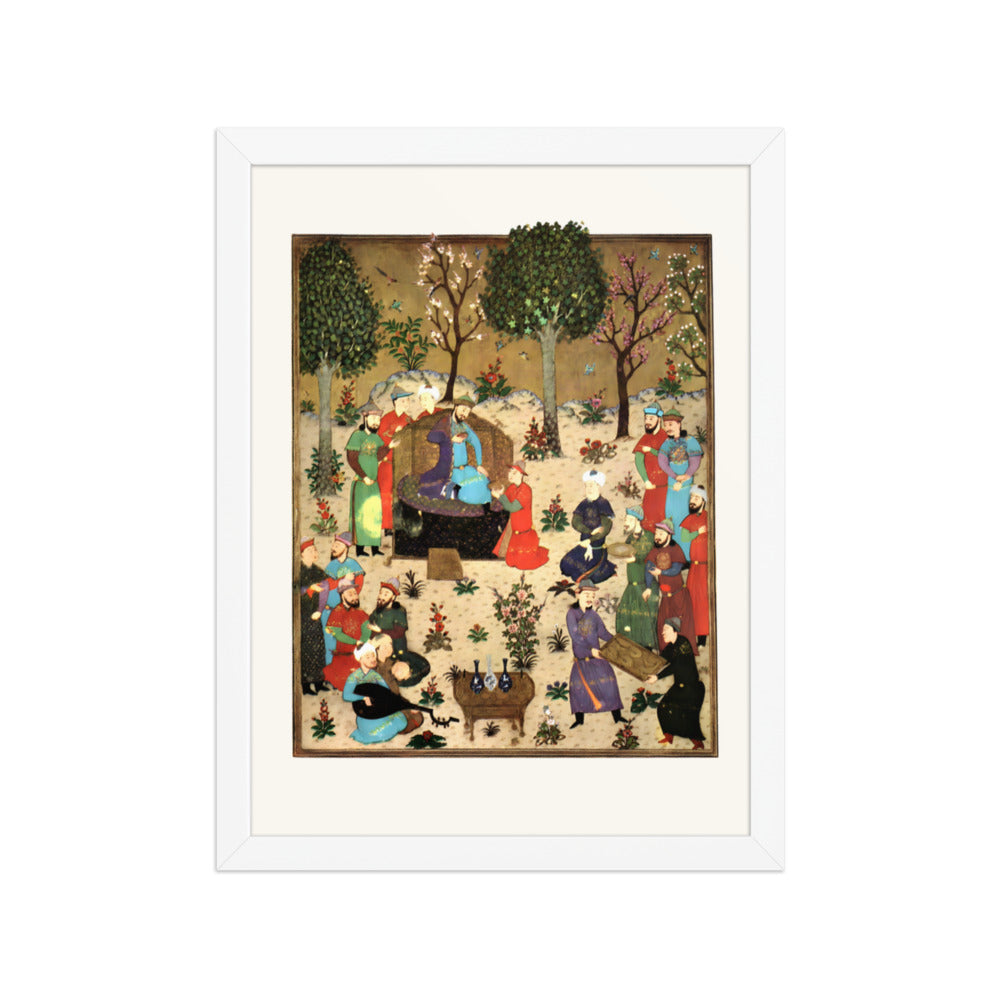 A Royal Court — Baysunghur’s Shahnama | Restored Persian Miniature — view 5