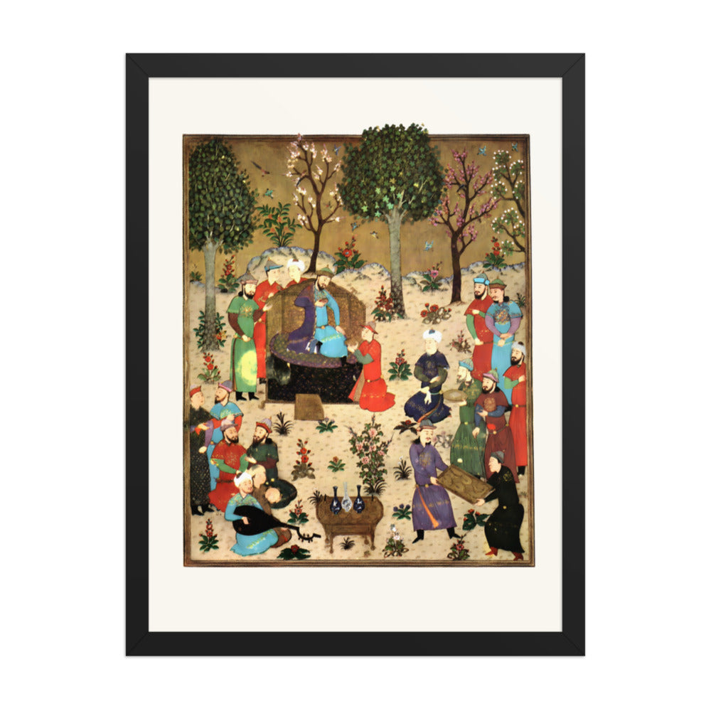 A Royal Court — Baysunghur’s Shahnama | Restored Persian Miniature — view 2