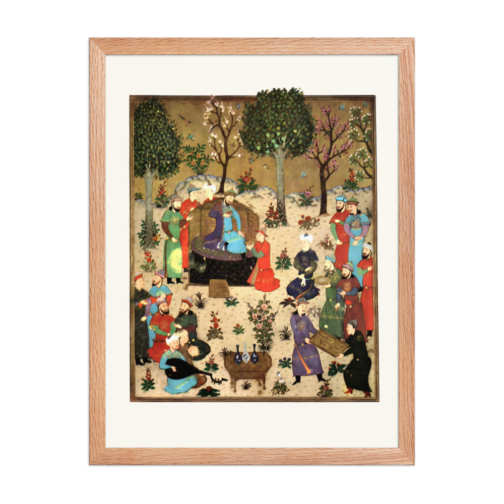 A Royal Court — Baysunghur’s Shahnama | Restored Persian Miniature — view 4
