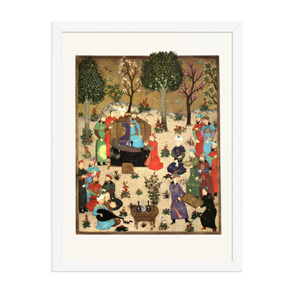 A Royal Court — Baysunghur’s Shahnama | Restored Persian Miniature — view 6