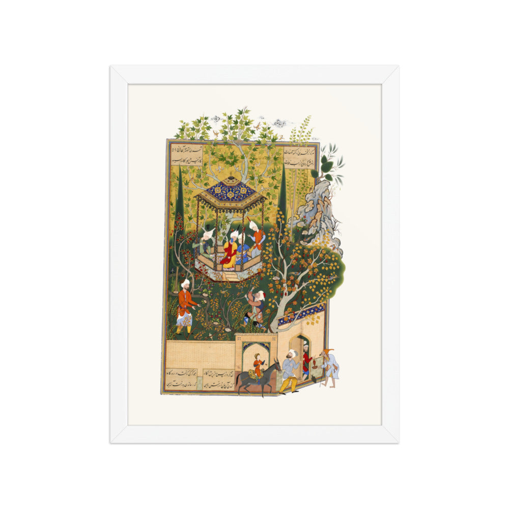 The Townsman Robs the Villager’s Orchard | Restored Persian Miniature — view 5
