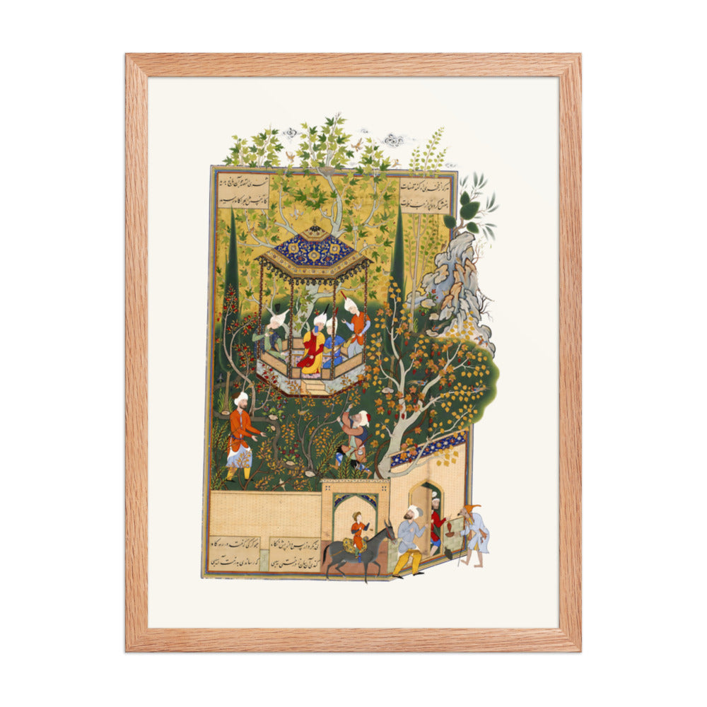 The Townsman Robs the Villager’s Orchard | Restored Persian Miniature — view 4