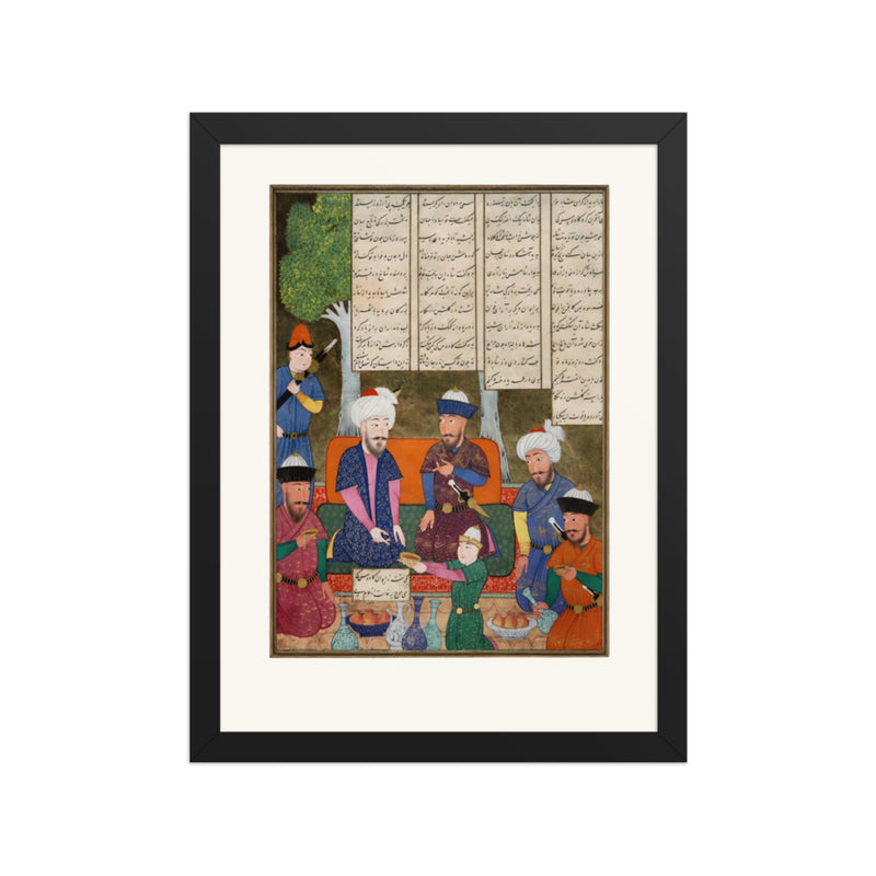 Kay Khusraw and Kay Kavus | Restored Persian Miniature