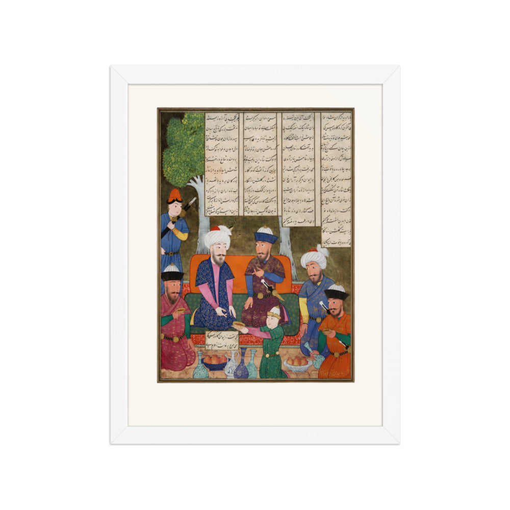 Kay Khusraw and Kay Kavus | Restored Persian Miniature — view 5