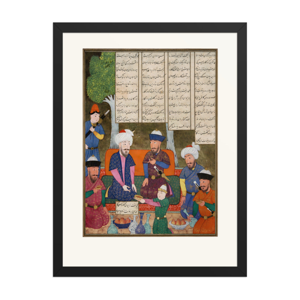 Kay Khusraw and Kay Kavus | Restored Persian Miniature — view 2