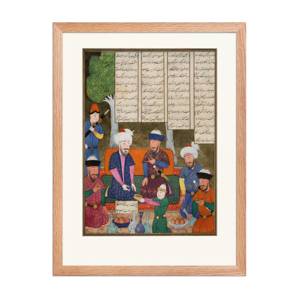 Kay Khusraw and Kay Kavus | Restored Persian Miniature — view 4