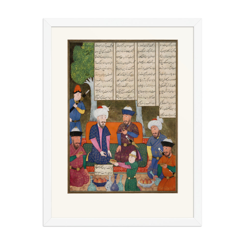 Kay Khusraw and Kay Kavus | Restored Persian Miniature — view 6