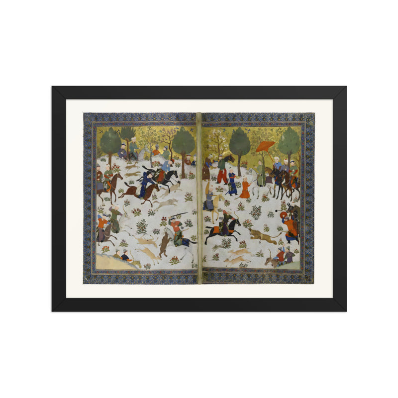 A Princely Gathering — Shahnama Frontispiece | Restored Persian Miniature
