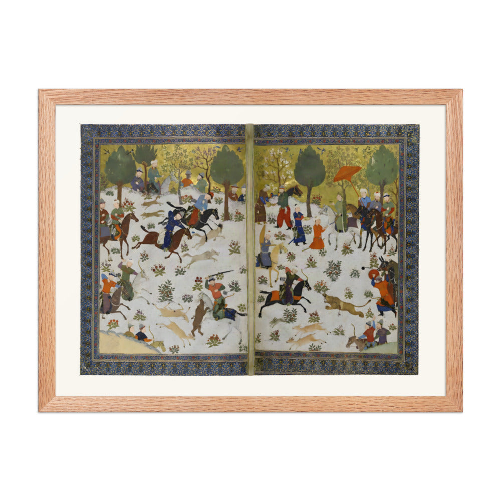 A Princely Gathering — Shahnama Frontispiece | Restored Persian Miniature — view 5