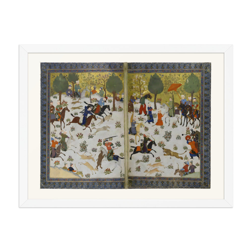 A Princely Gathering — Shahnama Frontispiece | Restored Persian Miniature — view 8