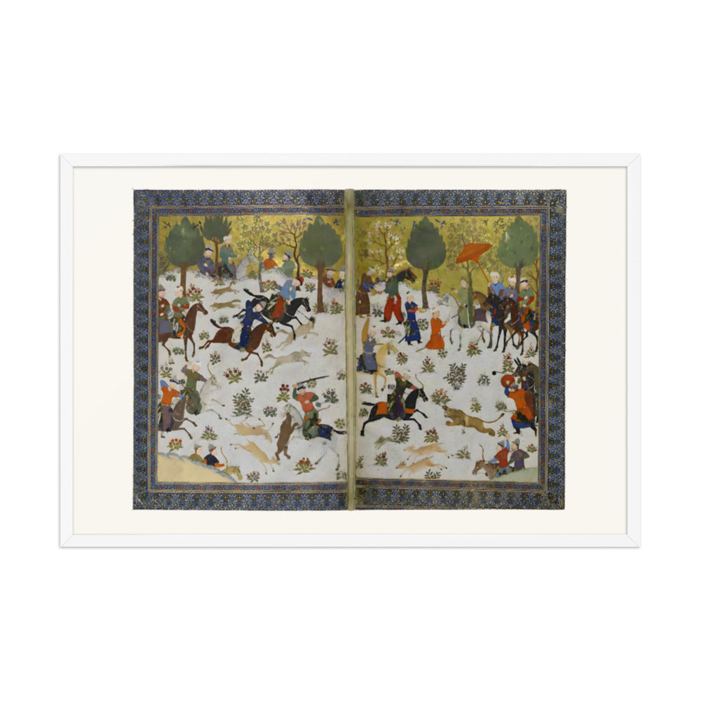 A Princely Gathering — Shahnama Frontispiece | Restored Persian Miniature — view 9
