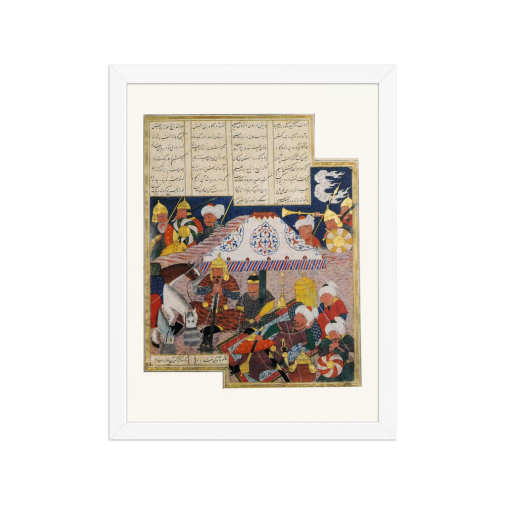 Afrasiyab’s Night Attack on Kay Khusraw | Restored Persian Miniature — view 5