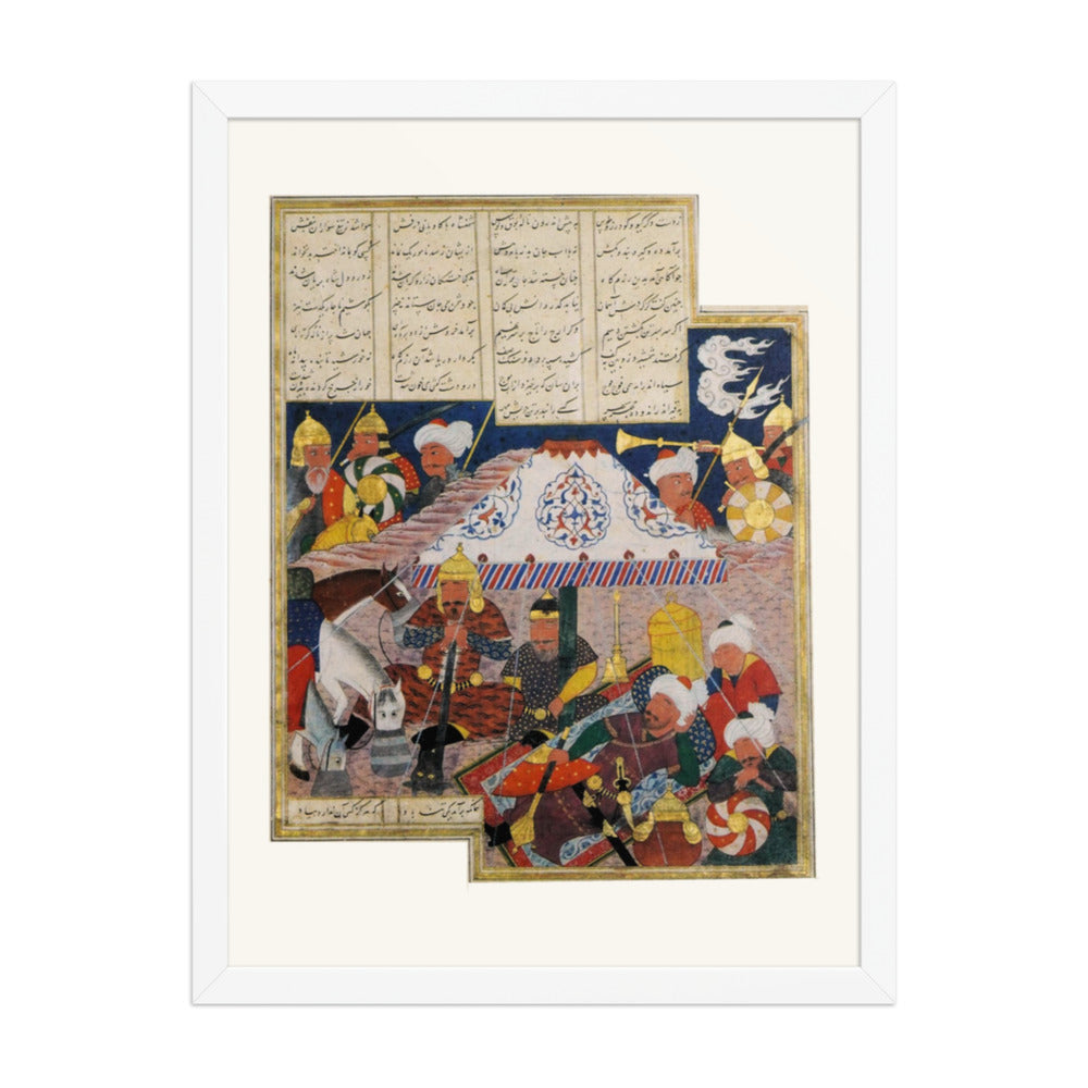 Afrasiyab’s Night Attack on Kay Khusraw | Restored Persian Miniature — view 6