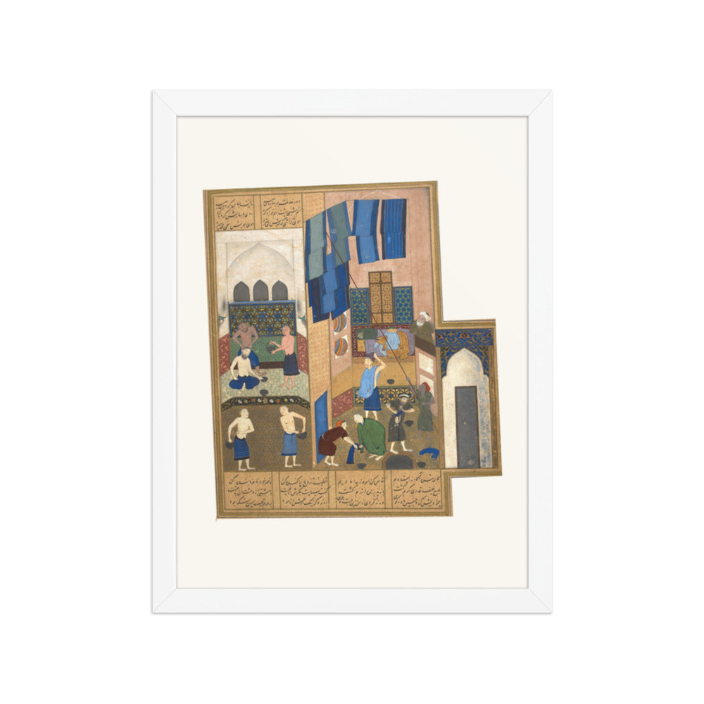 Harun al-Rashid and the Barber | Restored Persian Miniature — view 5