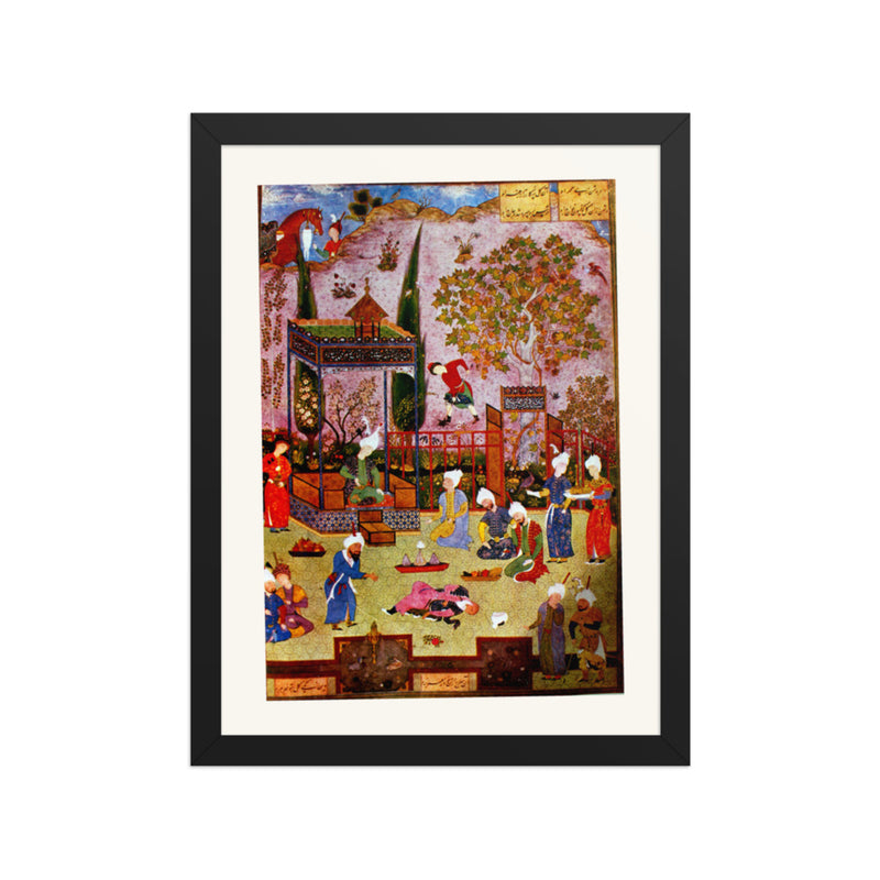 The Tale of the Two Rival Sages | Restored Persian Miniature