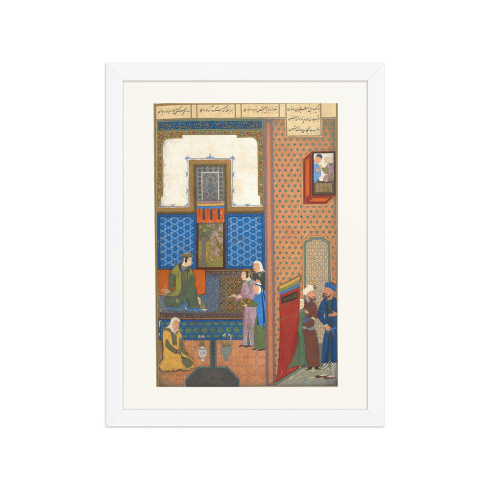 Farhad Arrives at Shirin’s Palace | Restored Persian Miniature — view 5