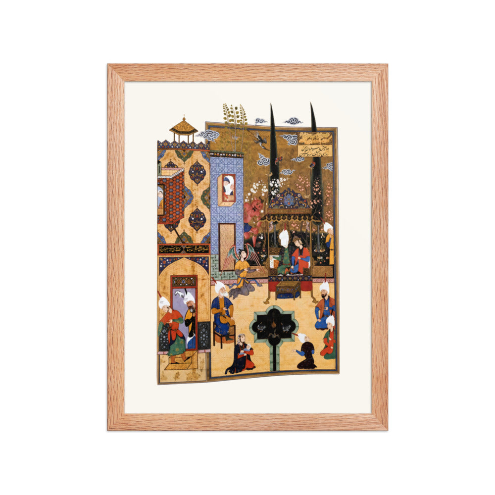 Solomon and the Queen of Sheba | Restored Persian Miniature — view 4
