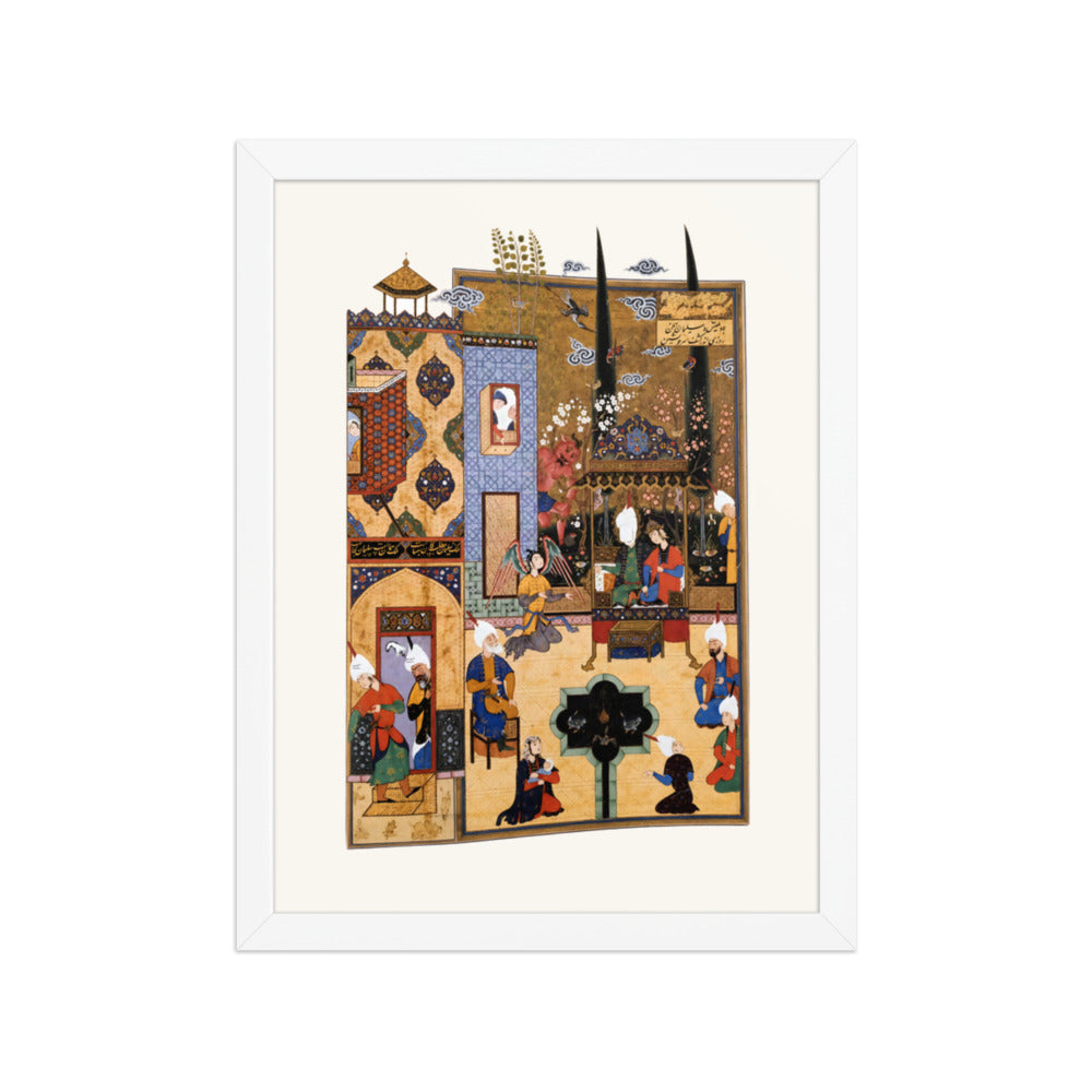 Solomon and the Queen of Sheba | Restored Persian Miniature — view 7