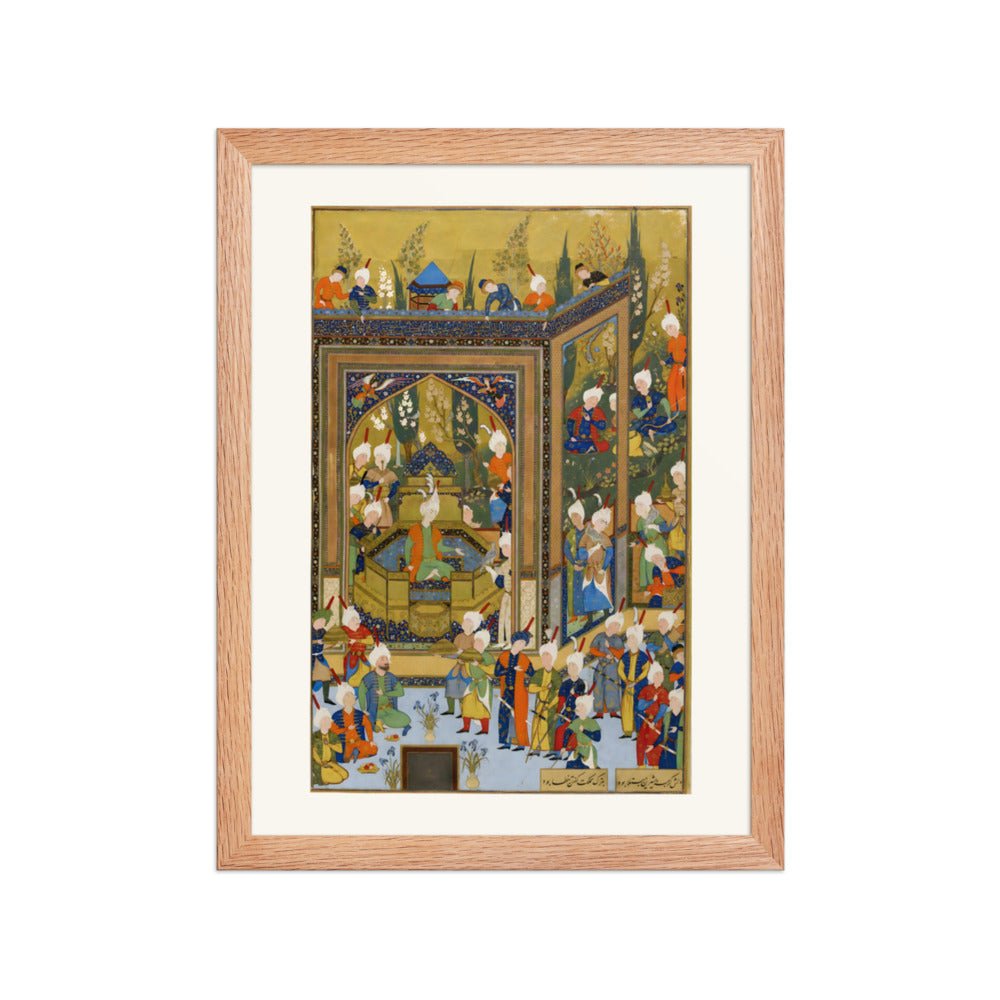 The Coronation of Khusraw by Aqa Mirak | Restored Persian Miniature — view 4