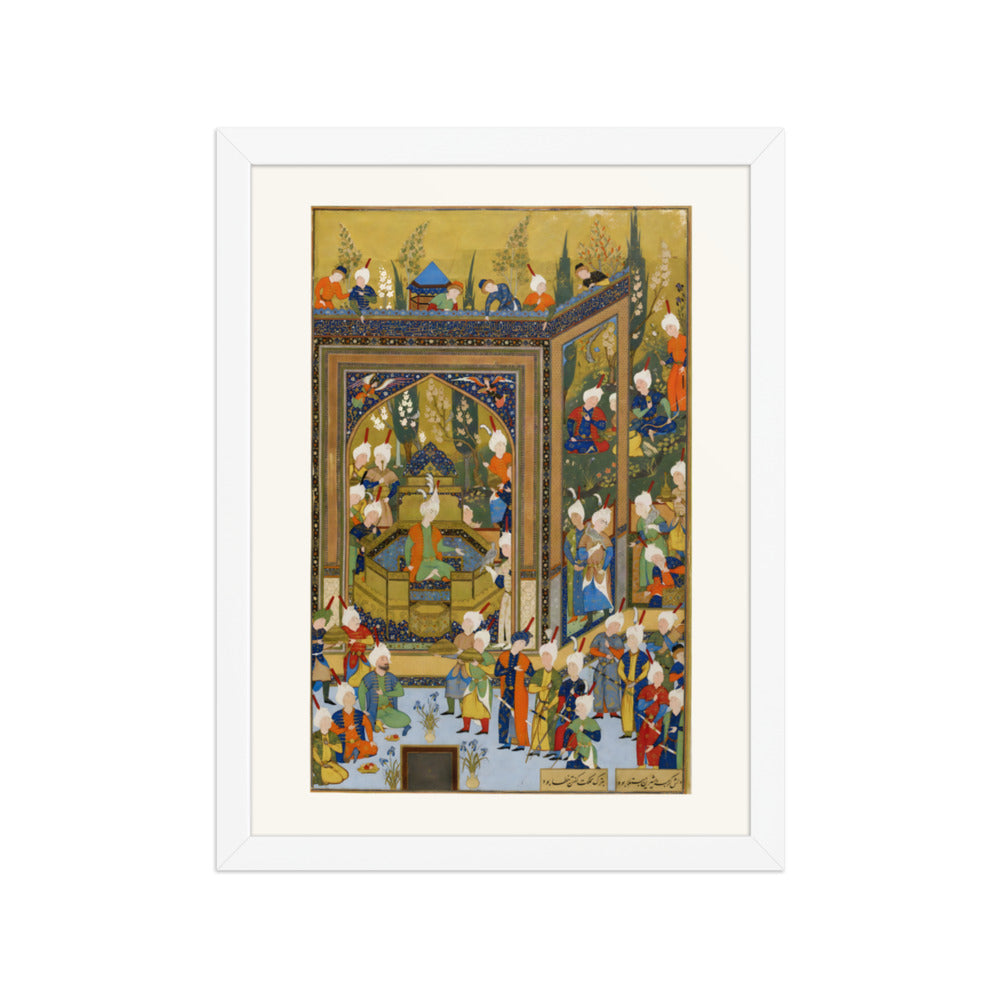 The Coronation of Khusraw by Aqa Mirak | Restored Persian Miniature — view 7