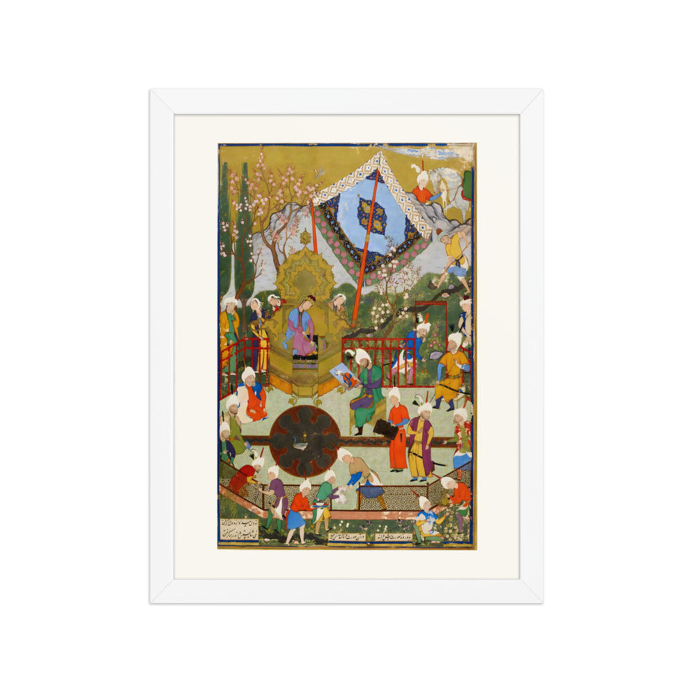 Shirin Sees the Portrait of Khusraw | Restored Persian Miniature — view 7