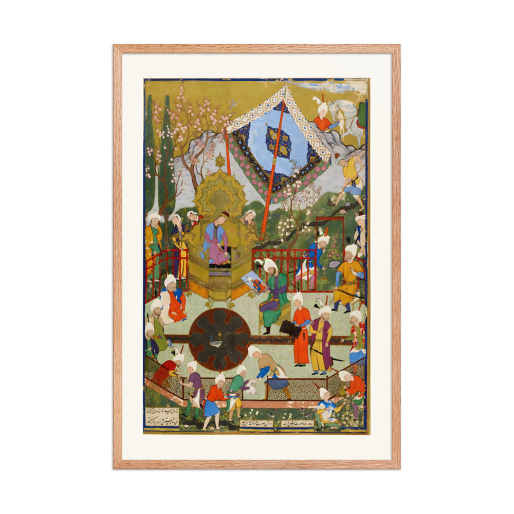 Shirin Sees the Portrait of Khusraw | Restored Persian Miniature — view 6